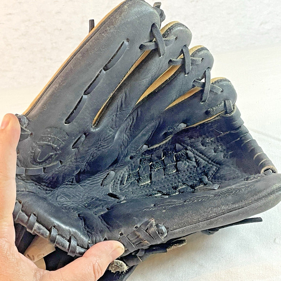 Nike DE Diamond Edge Baseball Glove 11 in Right Hand Throw Web Pocket Black/Tan - Picture 3 of 11